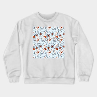 Retro Neuron Pattern Crewneck Sweatshirt